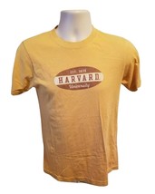 Harvard University est 1636 Adult Small Yellow TShirt - £11.84 GBP