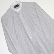 Men&#39;s Sz M ~ Nehru / Peaky Blinders / Grandad / Collarless Shirt ~ Vintage? Med - £14.23 GBP