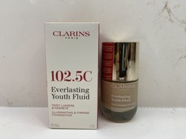 Clarins Everlasting Youth Fluid Foundation 102.5C NIB 1 oz - $18.80