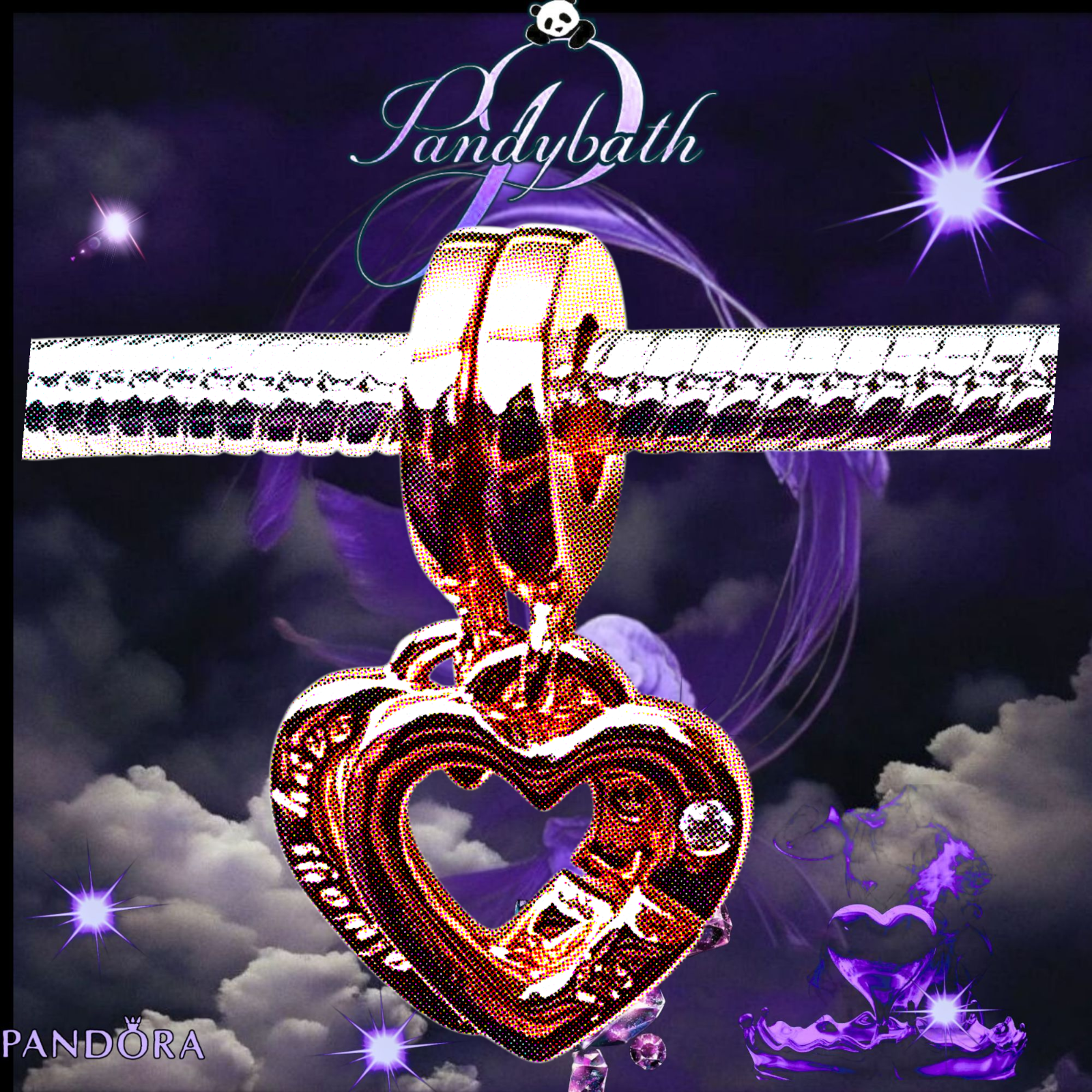 PANDORA Rose Gold Linked Sister Hearts Split Charms 789538C01 US SELLER Item image 7