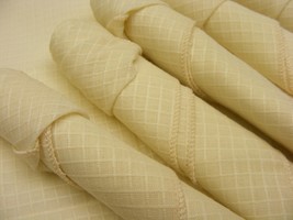 Vintage Handmade Cloth Napkins Set of Six Off White with Square Graph Pa... - $276.49 MXN
