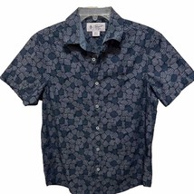 Original Penguin by Munsingwear Men’s Shirt Blue Pattern Button-down Size Small - £15.74 GBP