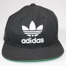 Adidas Originals Trefoil Chain Snapback Flatbill Hat Black And White Bal... - $11.64