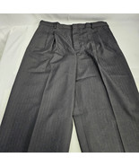 UTY International Suit Pants Wool Blend Mens 36x32 Made In USA Black Dre... - $15.69