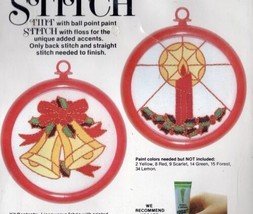 Vintage Tint N Stitch Christmas Craft Kit Bells and Candles Studio Twelve - £18.69 GBP