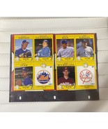 1991 TOPPS BOX BOTTOM CARDS Wax Boxes set 8 cards-2 UNCUT PANELS see sca... - £11.63 GBP