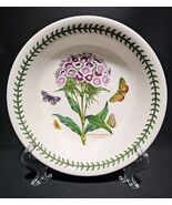 Portmeirion Botanic Garden Rim Soup Bowl 8.5&quot; Dianthus Barbatus (Sweet W... - $44.13 CAD