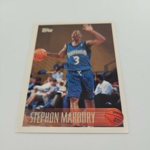 1996 Topps Stephon Marbury #177 Rookie Minnesota Timberwolves Basketball Card - $2.00