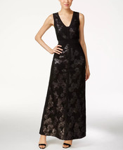 Calvin Klein Sequined Pintuck Evening Dress Gown Black Size 4 $249 - £71.21 GBP