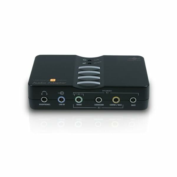 Vantec USB External 7.1 Channel Audio Adapter (Black)  - $52.00