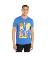 MTV Beavis and Butthead Men&#39;s Graphic T-Shirt, Blue Size L(42-44) - £12.56 GBP