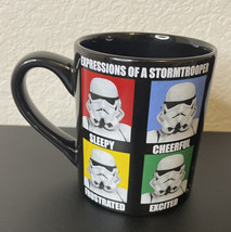 Star Wars Expressions of a Storm Trooper Black Coffee Tea Mug Cup 12oz - £7.15 GBP