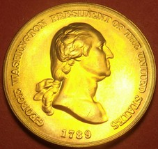 Gem Unc George Washington Presidential Bronze Inauguration Medallion~Free Ship - £10.68 GBP