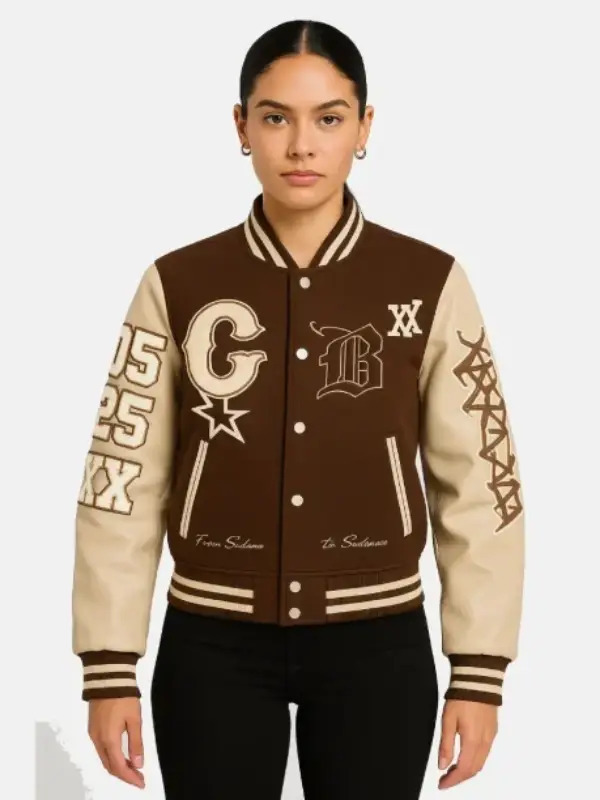 Breezy Bowl XX Letterman Varsity Jacket With Genuine Leather Sleeves - $150.00+