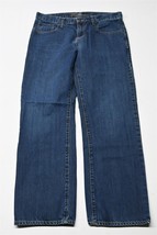 Old Navy 34x34 Loose Fit Dark Wash 100% Cotton Denim Mens Jeans - $17.28