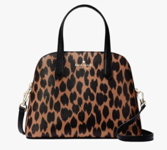 New Kate Spade Schuyler Medium Dome Satchel Spotted Leopard Animal Print - £90.09 GBP