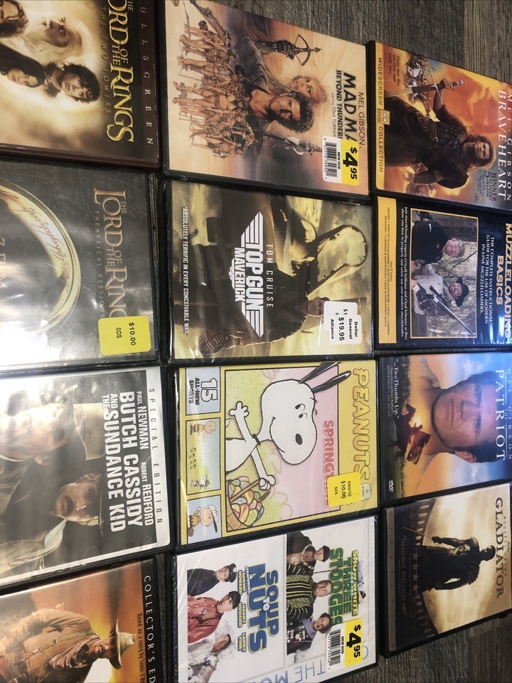 DVDs X-Men Lord Of The Rings Last Samurai Peanuts Braveheart Patriot Gladiator Item image 8