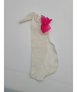 VINTAGE 1984 BARBIE WHITE ONE SHOULDER DRESS DAY TO NIGHT Pink Bow #9082  - $12.99