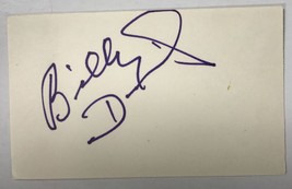 Billy Daniels (d. 1988) Signed Autographed Vintage 3x5 Index Card - $19.99