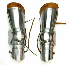Medieval Leg Armor Gótico Pierna Greave Fácil De Ropa Batalla Listo Juego - £109.28 GBP