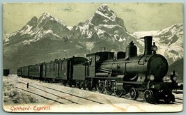 Gotthard Express Locomotive Train Switzerland UNP UDB Postcard B13 - £9.26 GBP