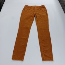 ANA A New Approach Brown Corduroy Women's Straight Fray Leg Pants Size 4 (27×28) image 14