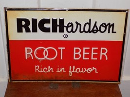 Vintage Richardson Root beer Embossed Metal Sign - $297.00