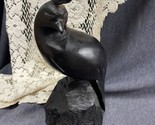 Vintage Hand Carved Ironwood Quail Statue Wooden Bird Figurine 8.5” Tall - $23.76