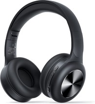 Wireless Bluetooth Over Ear Headphones, 40H Playtime Foldable Headsets   (Black) - £19.32 GBP