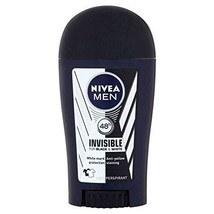 Nivea Men Invisible Black &amp; White Solid Deodorant 40ml- Free Shipping - £8.68 GBP
