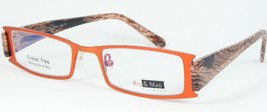 Red &amp; Mad 0146 C1 Neon Orange Eyeglasses Glasses Metal Frame 48-19-138mm Italy - £77.08 GBP