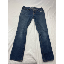 Bullhead Womens Venice Skinny Jeans Blue Stretch Dark Wash Low Rise Juniors 9 - £10.82 GBP