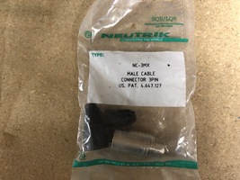 Neutrik NC3MX 3 Pin Male Cable Connector - £3.16 GBP
