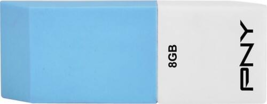 PNY - Eraser Attaché 8GB USB Flash Drive - Blue - New &amp; Sealed - $9.89