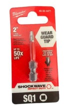 MILWAUKEE TOOLS - 2&quot;  Power Bit  - SQ1 - Wear Guard Tip -  Impact Bit 48... - $8.99