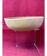 Ellingers Agatized Wood Salad Serving Bowl 9.5&quot; Wide Vintage MCM - £17.81 GBP