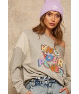 A French Terry Knit Graphic Sweatshirt - $48.42 CAD