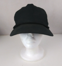 Vintage Solid Black Corded Mase In The USA Unisex Snapback Baseball Cap - $14.54