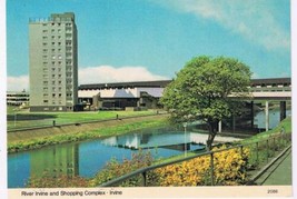 United Kingdom UK Postcard Scotland River Irvine &amp; Shopping Complex - $2.90