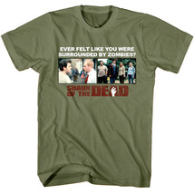 Shaun of the Dead Surrounded by Zombies Men&#39;s T Shirt Horror Movie Poster Simon - £22.29 GBP+