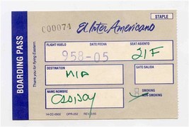 Eastern Airlines El Inter Americano Boarding Pass 1985 - £29.41 GBP