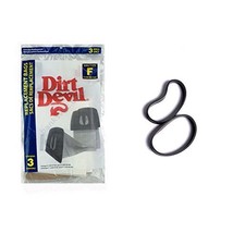 Dirt Devil Vacuum Canister Model 082123 Type F 3PK Paper Bags With Style 3 - £10.90 GBP