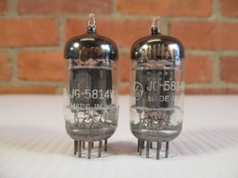 GE JG 5814WA Vacuum Tubes Closely Matched Pair 12AU7  TV-7 Tested at NOS - $39.50