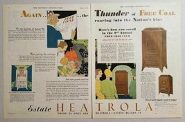 1930 Print Ad Estate Heatrola Coal &amp; Gas Heaters Hamilton,Ohio - £17.35 GBP