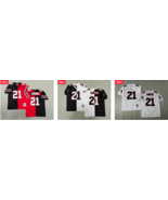 Atlanta Falcons 21 Deion Sanders Football Js Retro Men&#39;s Stitched Shirt - $1,220.02 MXN