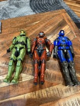 Halo 12 Inch Action Figure Lot Master Chief Spartan Lot Of 3 - £11.73 GBP