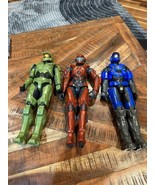 Halo 12 Inch Action Figure Lot Master Chief Spartan Lot Of 3 - £11.89 GBP