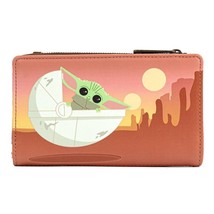 Loungefly Women&#39;s Mandalorian The Child Wait For Me Wallet Size One Size - $41.58