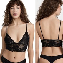 Free People Black Combo Everyday Lace Longline Bralette 2-Pack Size Smal... - £29.43 GBP