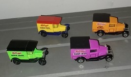 Matchbox Model A Ford Kellogg&#39;s Cereal Lot of 4 1979 1989 Vintage Mini W... - $18.00